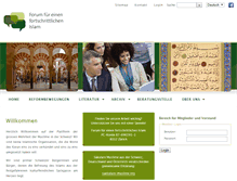 Tablet Screenshot of forum-islam.ch